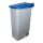Afvalcontainer - verrijdbaar - 600090, blauw - 110 liter, afm. 420x570x880 mm. (bxdxh)