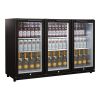 Husky bardisplay glasdeuren - 350 liter, zwart