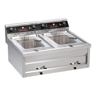 CaterChef Elektrische friteuse - topunit, 2x 12 liter