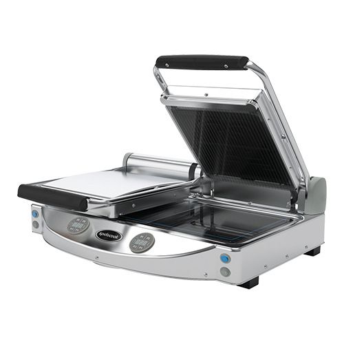 Unox SpidoCook keramische contactgrill - 2x 250x250 mm, glad/geribbeld