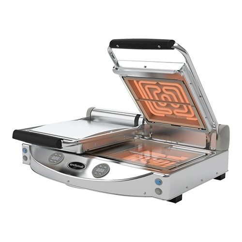 Unox SpidoCook keramische contactgrill - 2x 250x250 mm, glad