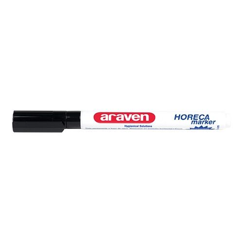 Araven horeca marker/stift zwart
