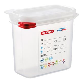 Araven kunststof gastronorm bak 1/9 GN - 150 mm