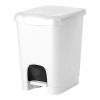 Pedaalemmer kunststof 20 liter wit