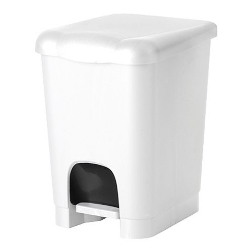 Pedaalemmer kunststof 20 liter wit