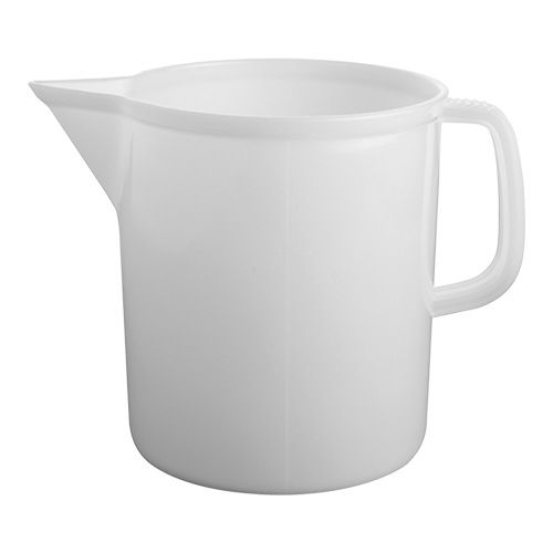 Kunststof maatbeker wit 3,0 liter