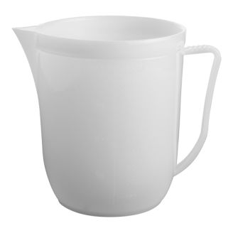 Kunststof maatbeker wit 1,0 liter