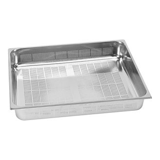 RVS gastronorm bak geperforeerd 2/1 GN - 65 mm