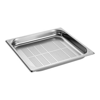 RVS gastronorm bak geperforeerd 2/3 GN - 40 mm
