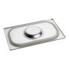 RVS Deksel met silicone afdicht rand 1/4 GN
