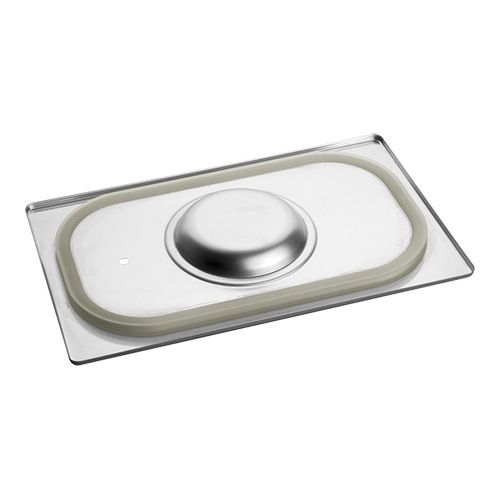 RVS Deksel met silicone afdicht rand 1/4 GN