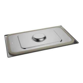 RVS Deksel met silicone afdicht rand 1/1 GN