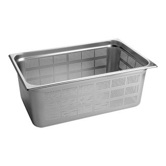 RVS gastronorm bak geperforeerd 1/1 GN - 200 mm