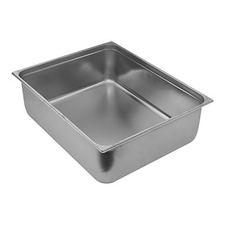 RVS gastronorm bak 2/1 GN - 100 mm