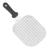 EMGA RVS Pizzaschep rond - geperforeerd 220x180 mm