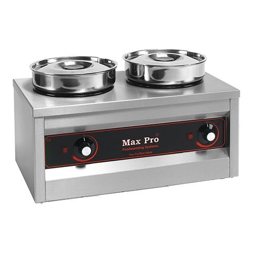 MaxPro chocolade/sauzen warmer - 2-pans, 2x 4,5 liter