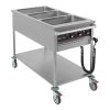 MaxPro bain-marie wagen - 3x 1/1 GN