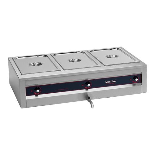 Max Pro Elektrische bain-marie - topunit, 3x 1/1 GN