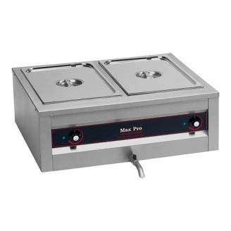 Max Pro Elektrische bain-marie - topunit, 2x 1/1 GN