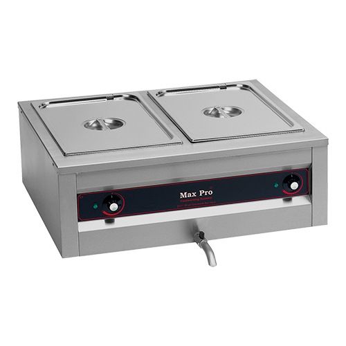 Max Pro Elektrische bain-marie - topunit, 2x 1/1 GN