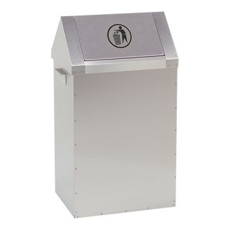 EMGA afvalbak RVS rechthoek 65L