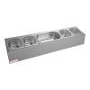 EMGA Garneerunit RVS 4x 1/6 GN + 1x 1/3 GN