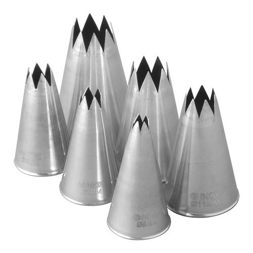 EMGA Set spuitjes 6 stuks RVS kartel