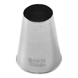 EMGA RVS spuitje glad Ø22 mm