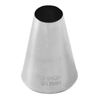 RVS spuitje glad Ø17 mm