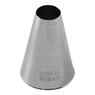 EMGA RVS spuitje glad Ø15 mm