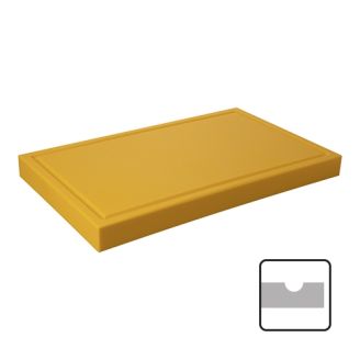 CaterChef snijblad polyethyleen geel geul 600x330x40 mm