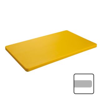 CaterChef snijblad polyethyleen geel glad 400x250x20 mm