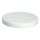 Snijplank polyethyleen rond diam. 370 mm met geul - wit