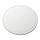 Snijplank polyethyleen rond diam. 300 mm met geul - wit