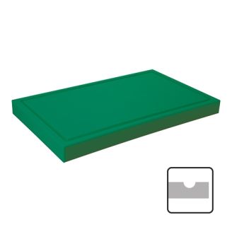 CaterChef snijblad polyethyleen groen geul 600x330x40 mm
