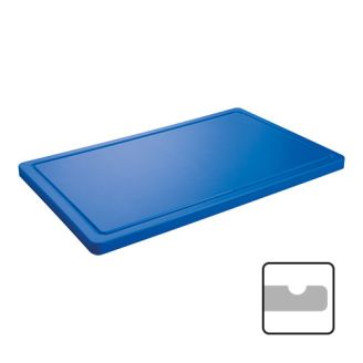 CaterChef snijblad polyethyleen blauw geul 500x300x20 mm