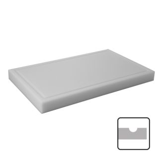 CaterChef snijblad polyethyleen wit geul 600x330x40 mm