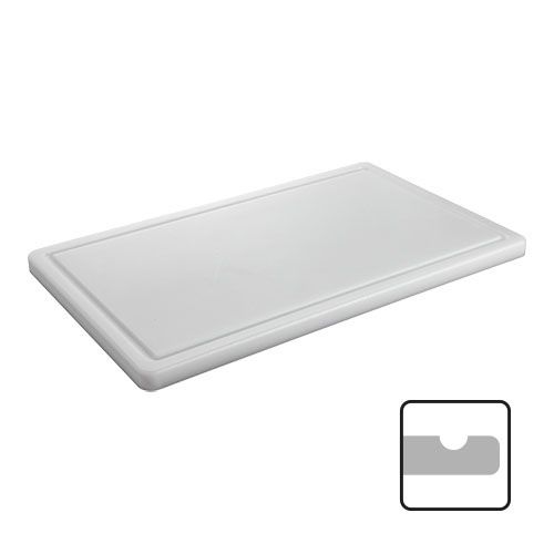 CaterChef snijblad polyethyleen wit geul 530x325x20 mm