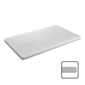 CaterChef snijblad polyethyleen wit glad 400x250x20 mm