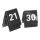 Tafelnummer set 21 -t/m 30 zwart