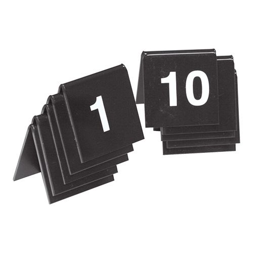 Tafelnummer set 01 -t/m 10 zwart