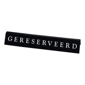 Kunststof Bordje - Gereserveerd 2 zijdig