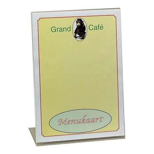 Menukaarthouder Transparant - A4