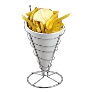 EMGA Patat-friteszak schaal - Ø 12 CM - Porselein