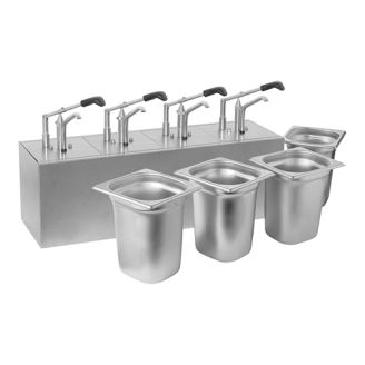 Mach sauzendispenser RVS 4 delig