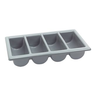 Bestekbak 1/1 GN kunststof grijs