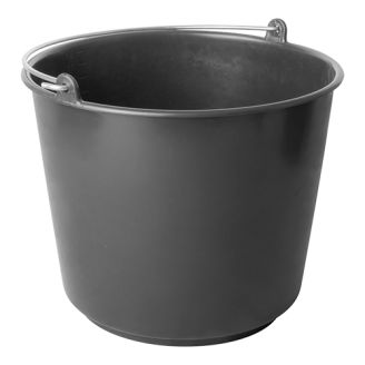 Emmer kunststof zwart 12 liter