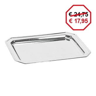 Serveerschaal RVS rechthoek 235x310 mm