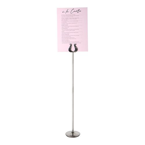 RVS kaartjes menustandaard - 46 cm