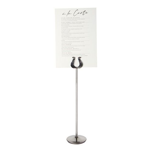RVS kaartjes menustandaard - 29 cm